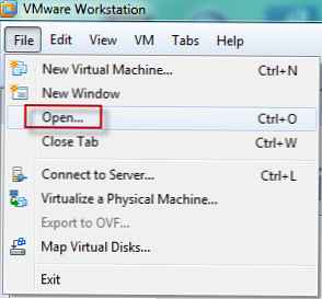 Preuzmite VMware virtualni stroj s USB pogona ili ISO slike
