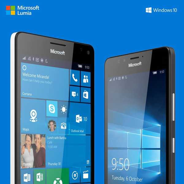 Microsoft Lumia 950, Lumia 950 XL in Lumia 550 so se uradno predstavili, prodaja novembra