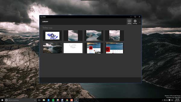 Microsoftov snimak nove snimke zaslona za Windows