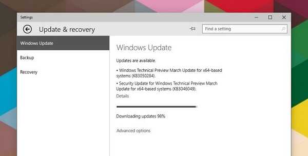 Windows 10 TP 10041 Tři aktualizace, pomalé spuštění a oficiální ISO