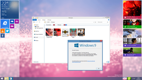 A Windows 9 küszöbértékű előzetes verziója az ARM eszközökhöz 2015 elején jelent meg